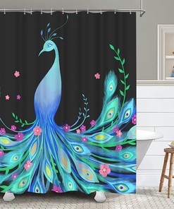 Rainbow Hearts Shower Curtain for Love and Music-Inspired Bathroom Decor