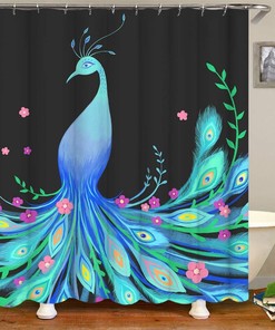 Rainbow Hearts Shower Curtain for Love and Music-Inspired Bathroom Decor