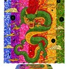 Rainbow Stripe Dragon Waterproof Shower Curtain For A Colorful Bathroom
