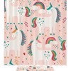 Rainbow Unicorn Print Shower Curtain for a colorful and magical bathroom experience
