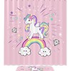 Rainbow Unicorn Print Shower Curtain for a colorful and waterproof bathroom