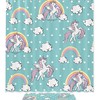 Rainbow and Unicorn Print Shower Curtain to add some magic to your bathroom