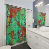 Rainforest Leaves Shower Curtain For Botanical Bathroom Refresh