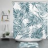 Rainforest Palm Leaf Shower Curtain - Exotic Bathroom Decor