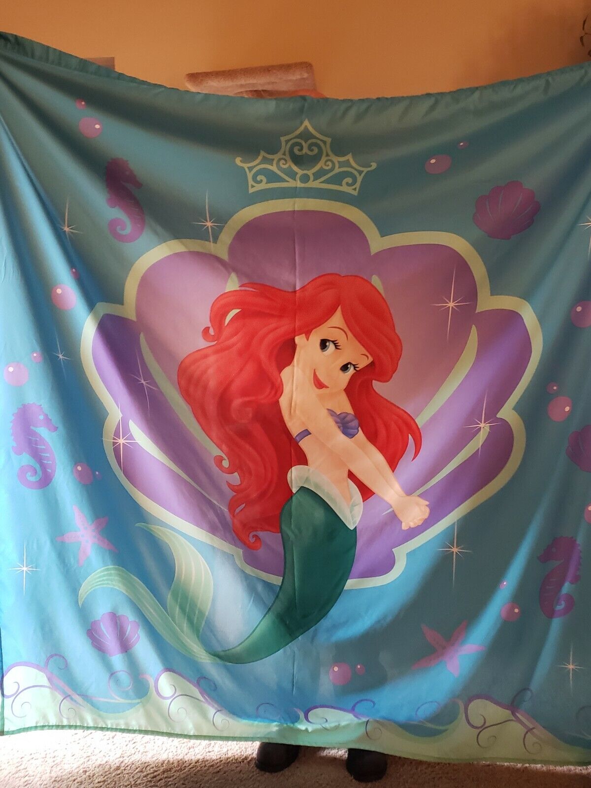 Rare Ariel The Little Mermaid Fabric Shower Curtain
