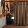 Raven Black and Tan Star Shower Curtain for Country Rustic Primitive Design