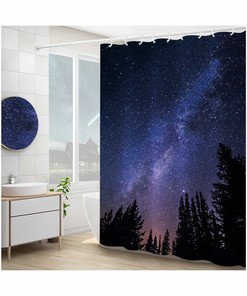 Reach For The Stars With This Nordic Star Shower Curtain, Perfect For Your Bathroom Partition Decoration
