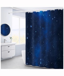 Reach For The Stars With This Nordic Star Shower Curtain, Perfect For Your Bathroom Partition Decoration