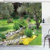Recreational View Of Japanese Park Garden Shower Curtain For Bathroom 
