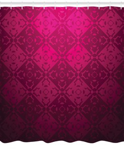 Rectangular Forms Geometric Pattern Shower Curtain For Modern Bathroom Decor