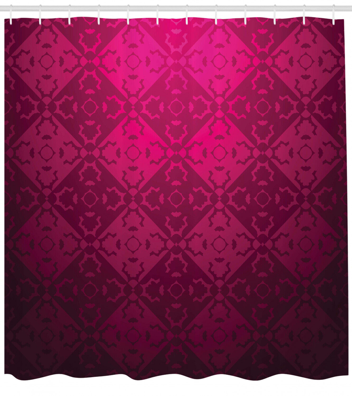 Rectangular Forms Geometric Pattern Shower Curtain For Modern Bathroom Decor