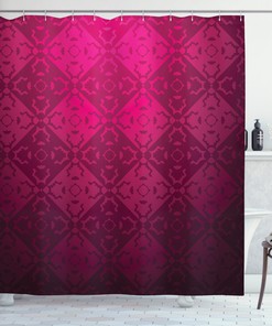 Rectangular Forms Geometric Pattern Shower Curtain For Modern Bathroom Decor