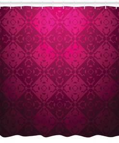 Rectangular Forms Geometric Pattern Shower Curtain For Modern Bathroom Decor