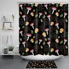 Red And Yellow Mushroom Botanical Print Shower Curtain