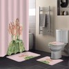 Red Flower Blossom Fleshy Cactus Pink Best Shower Curtain