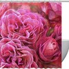 Red Hearts Pink Shower Curtain for Bathroom Decor