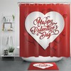 Red Hearts Shower Curtain For A Romantic Valentine'S Day Bathroom