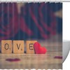Red Love Heart Shower Curtain - Awesome Bathroom Decoration