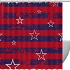 Red Star Shower Curtain for Modern Bathroom Decor