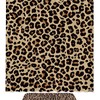 Red Yellow Purple Green Leopard Pattern Shower Curtain, Colorful Bathroom Decor