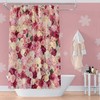 Red and Pink Rose Flowers Vivid Bright Spring Wedding Floral Shower Curtain Women Bath Curtain