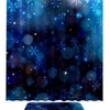 Red and White Snowflake Print Shower Curtain
