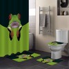 Red-Eyed Tree Frog Colorful Shower Curtain Ideas