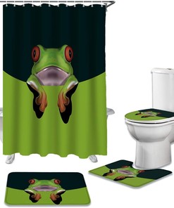 Red-Eyed Tree Frog Colorful Shower Curtain Ideas