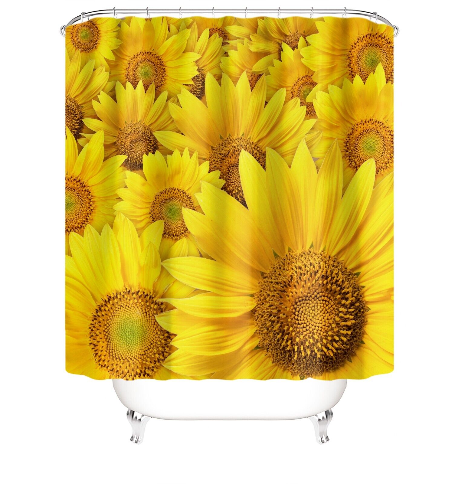 Refresh Your Bathroom Decor with Sunflower Shower Curtain