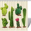 Refresh Your Bathroom With This Colorful And Fun Cactus Shower Curtain