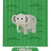 Refreshing Elephant Green Waterproof Shower Curtain For Your Bathroom