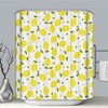 Refreshing Lemon Leaves Shower Curtain With Yellow Lemons Print For Clean Bathroom Decor