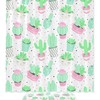 Refreshing Summer Cacti Shower Curtain For Desert-Inspired Bathroom Decor