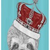 Regal Sloth Stall Shower Curtain, Add a Touch of Royalty to Your Bathroom 