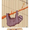 Relaxing Sloth Animal Shower Curtain For Serene Bathroom Decor