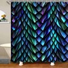Reptile Skin 3D Dragon Scales Shower Curtain For Unique Bathroom Decor 