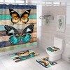 Restroom Shower Curtains - Elegant Butterfly Design For Public Or Private Restrooms