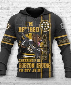 Retired All Over Print Boston Bruins Hoodie 3D Gifts For Fans