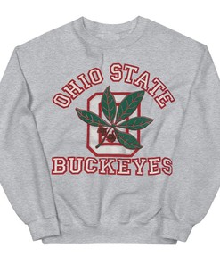 Retro 80s Unisex Ohio State Buckeyes Crewneck Sweater Shirt