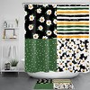 Retro Art Shower Curtain with Cute Flower Botanicals Perfect for any Nature Fanatic