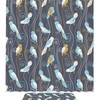 Retro Bird Patterns Shower Curtain - Vintage Bathroom Decor