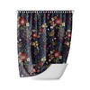 Retro Bohemian Garden Shower Curtain - Colorful Shower Curtain With Leaves And Flowers For Your Bathroom