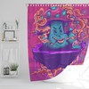 Retro Boho Shower Curtain with Magic Mushroom Design - Add a Hipster Vibe to Your Bathroom. 
