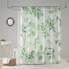 Retro Botanical Shower Curtain For A Classic And Elegant Bathroom Design.