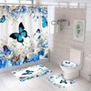 Retro Butterfly Shower Curtain - Vintage And Chic Bathroom Decor