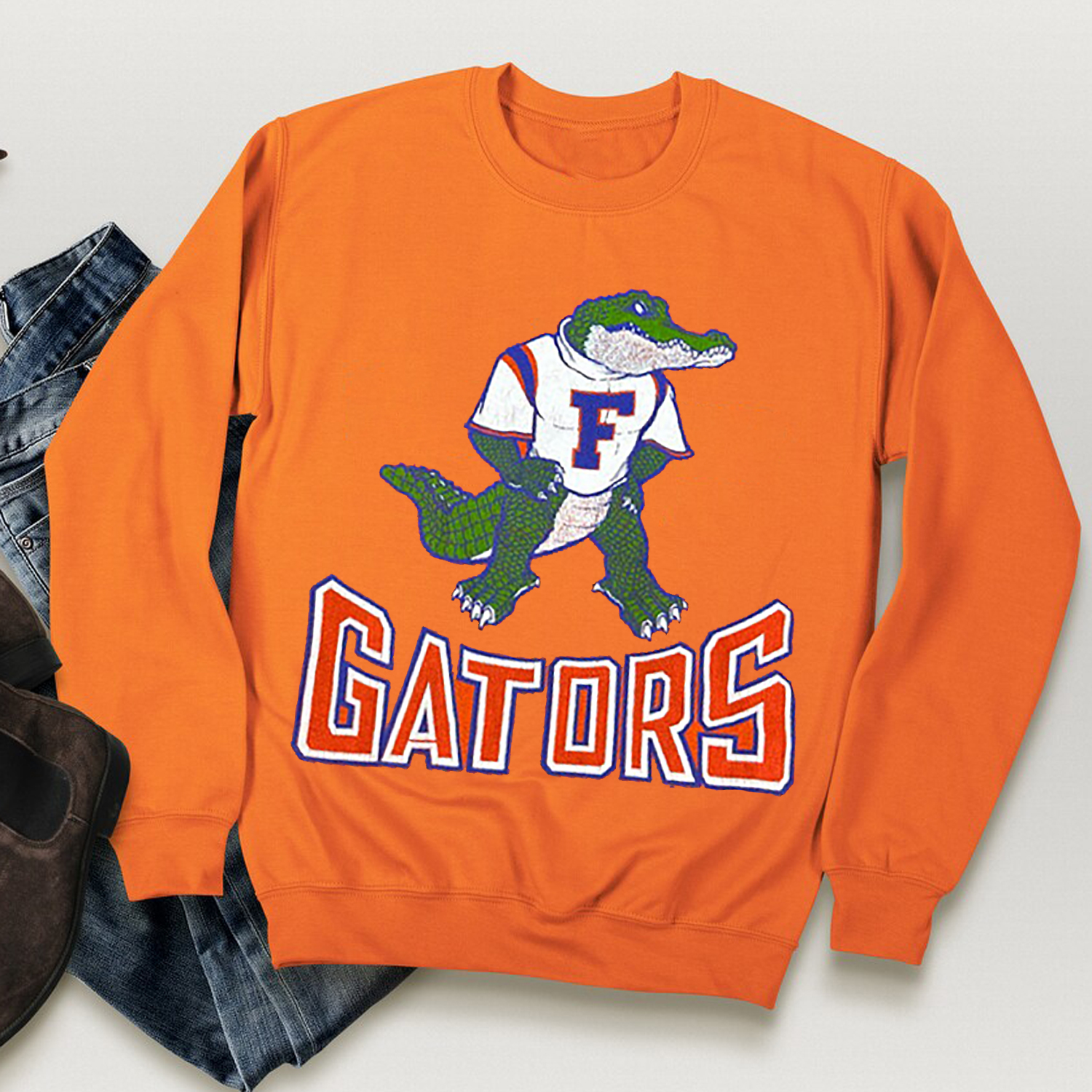 Retro Chic Vintage Style Florida Gators Shirt Perfect for Football Fan Gift