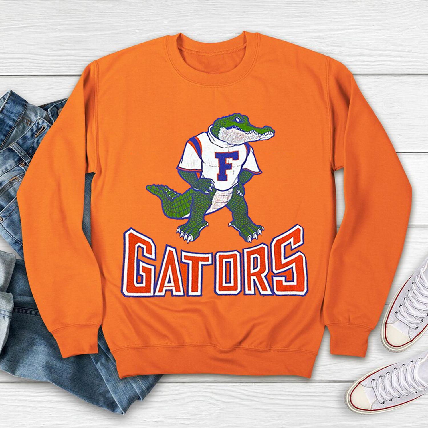 Retro Chic Vintage Style Florida Gators Shirt Perfect for Football Fan Gift