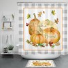 Retro Farmhouse Autumn Pumpkin Harvest Shower Curtain For Bathroom Accessories