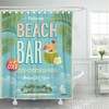 Retro Gaming Inspired Monkey Island Theme Shower Curtain - Melee Island Bathroom Decor
