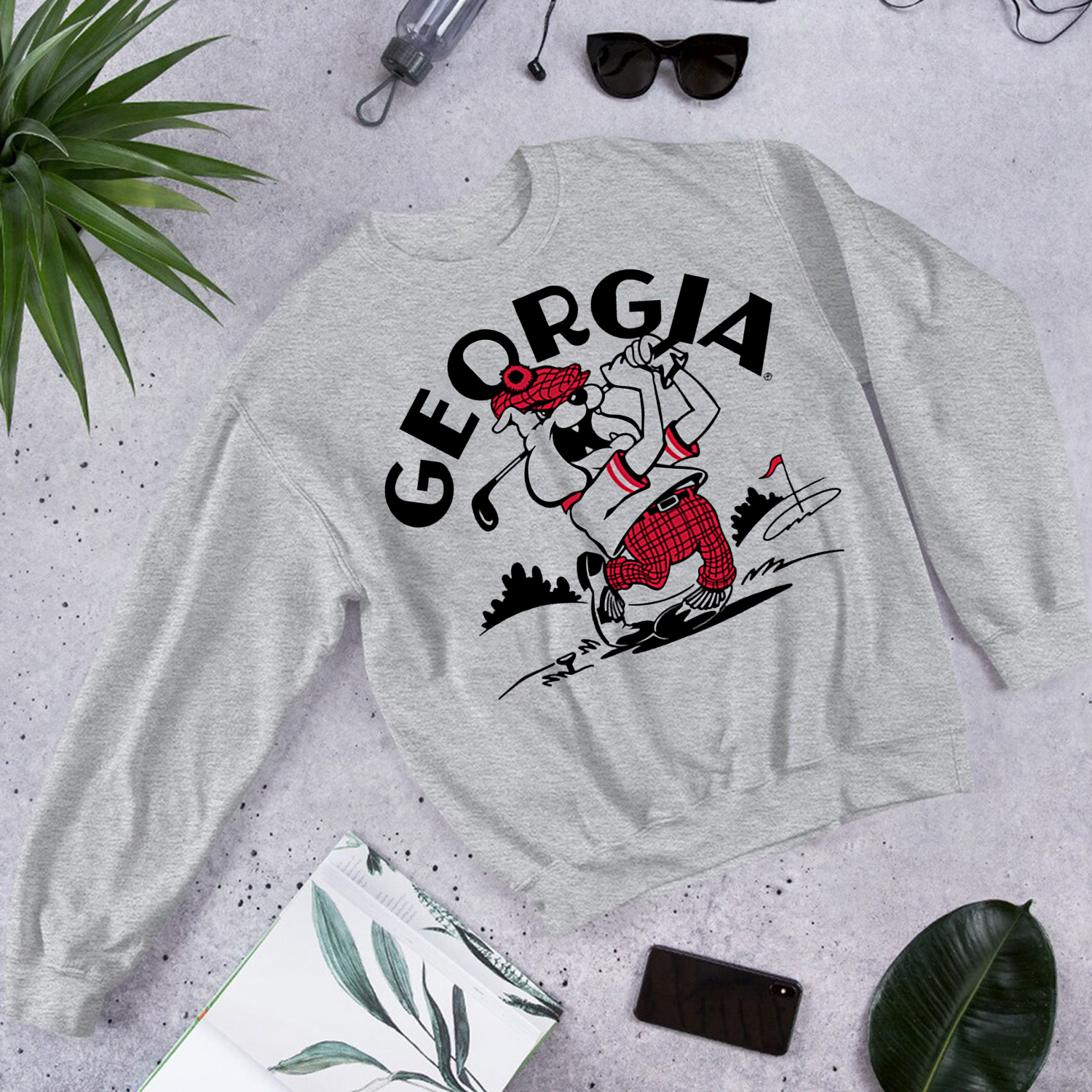 Retro Georgia Bulldogs Golf Tee - Perfect Apparel for Fans of Golf and College Sports